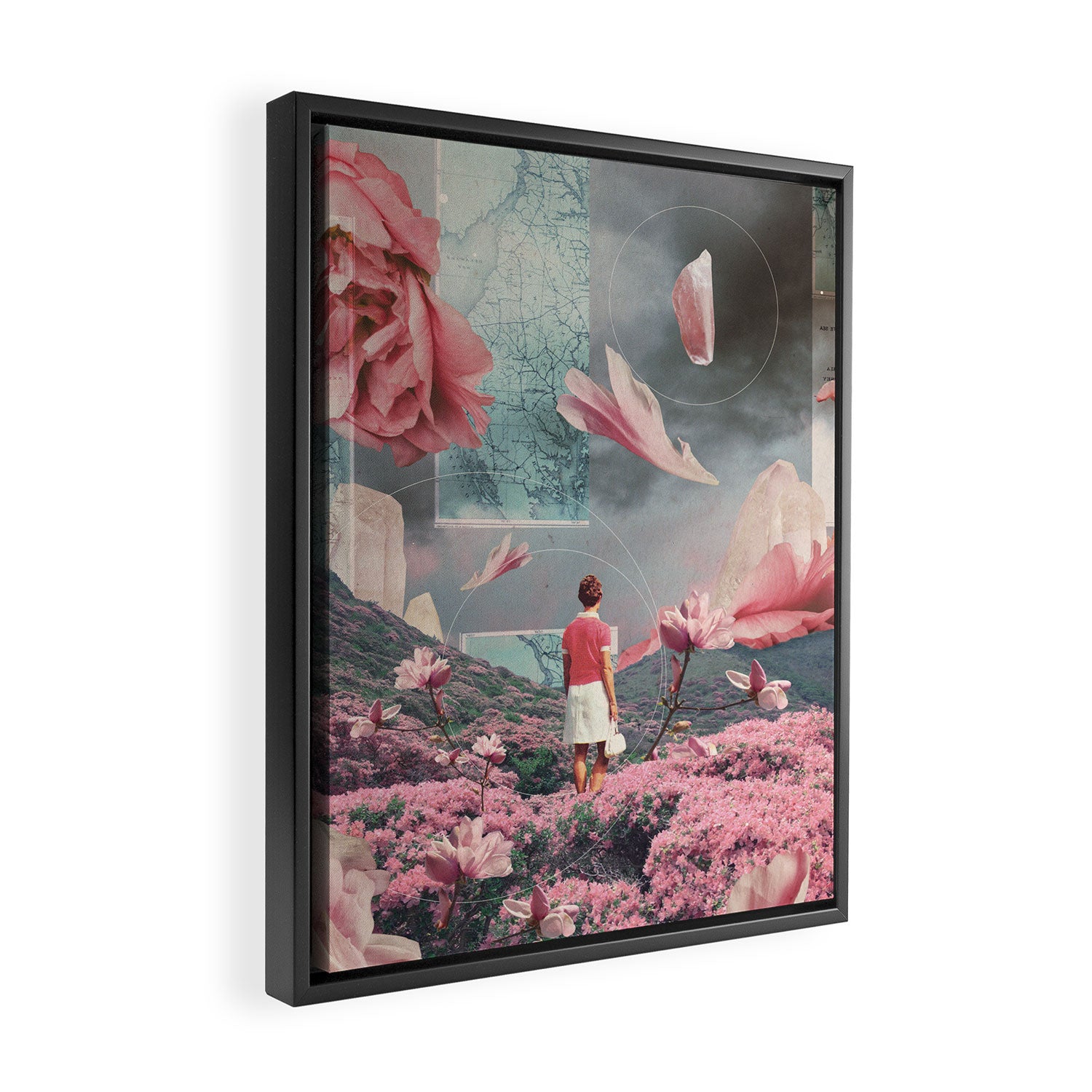 Trying to accept the Distance Framed Canvas Print Gallery Image 2