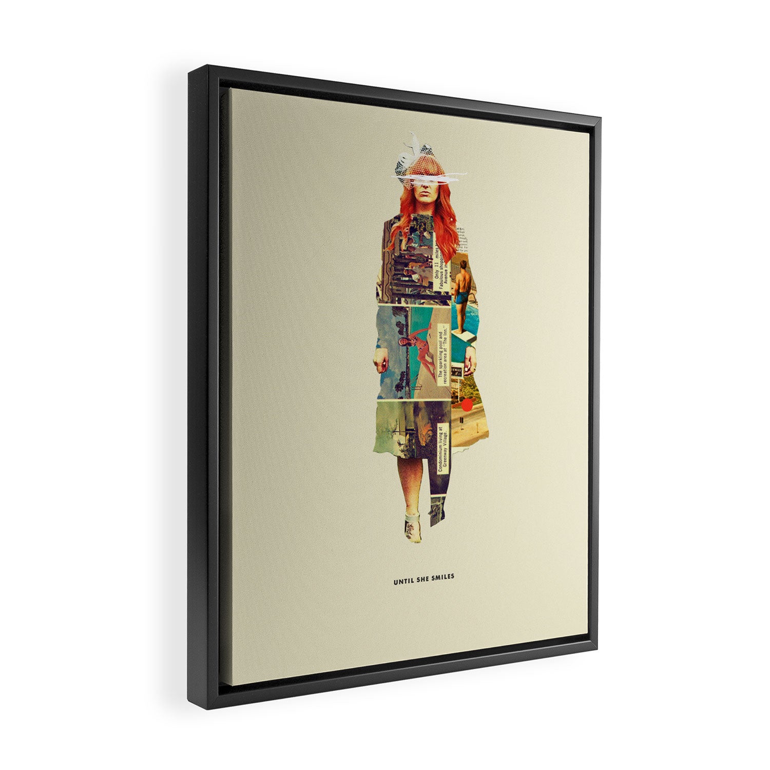 Until She Smiles Framed Canvas Print Gallery Image 2