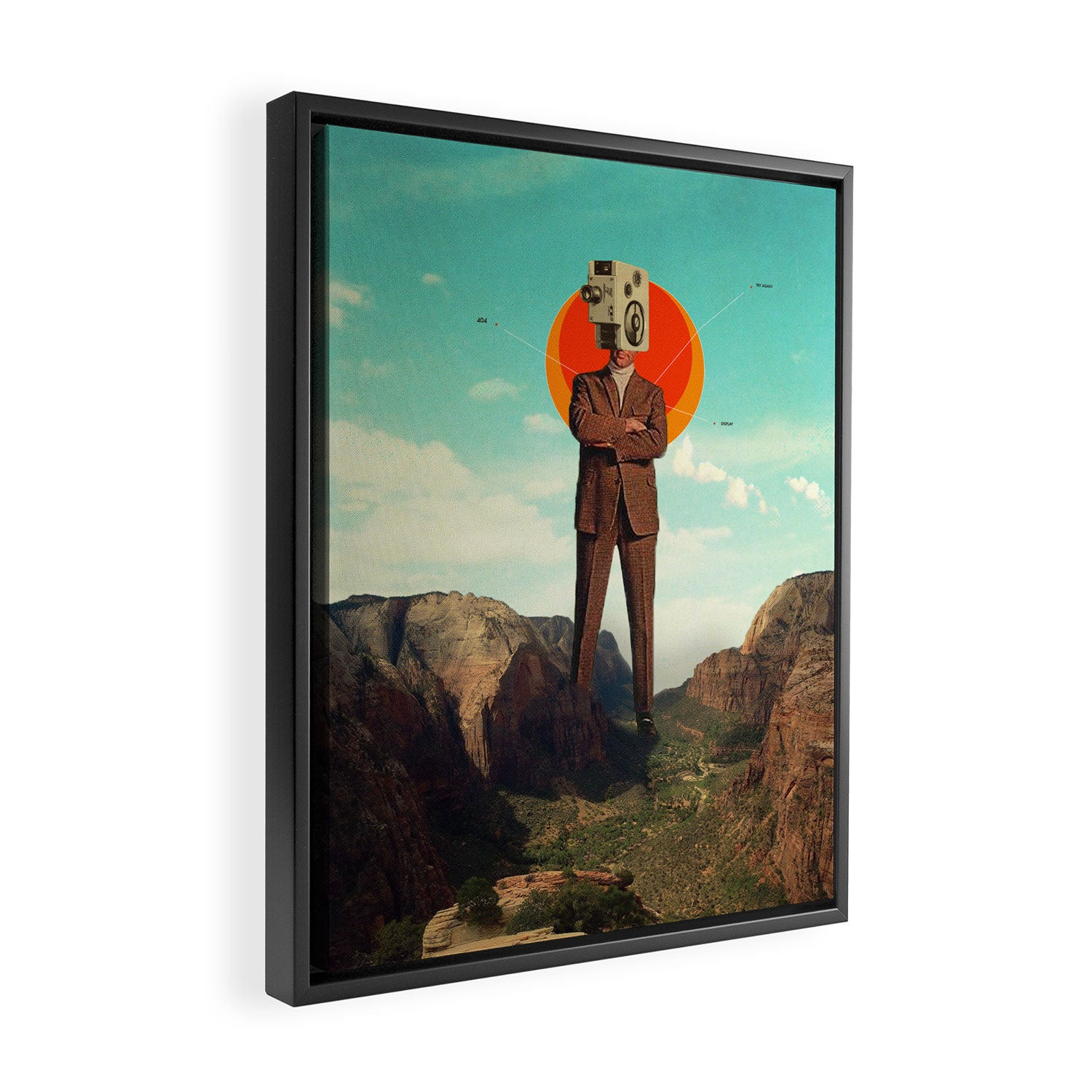 Video404 Framed Canvas Print Gallery Image 2