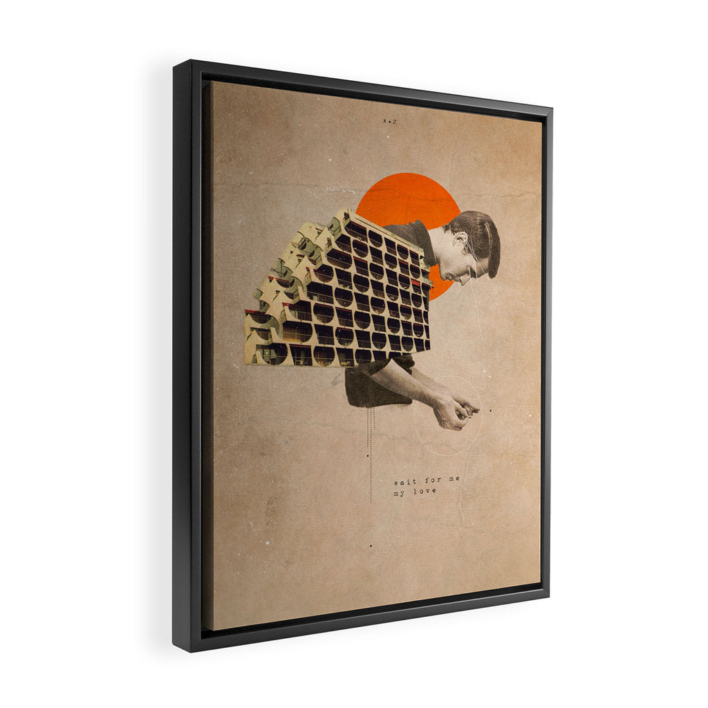 Wait For Me Framed Canvas Print Gallery Image 2
