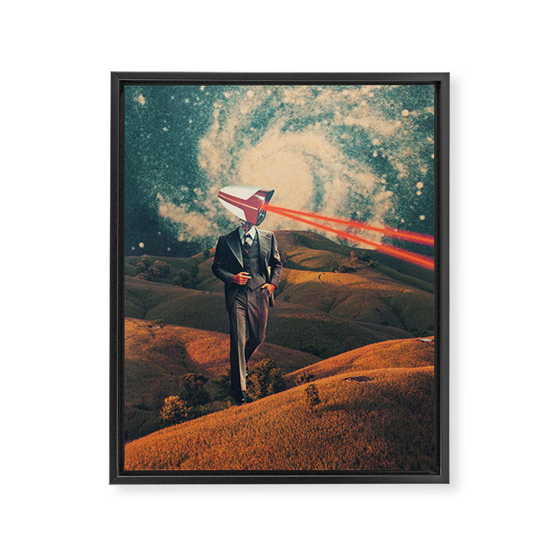 We are Watching You for Your Own Safety Framed Canvas Print Gallery Image 6