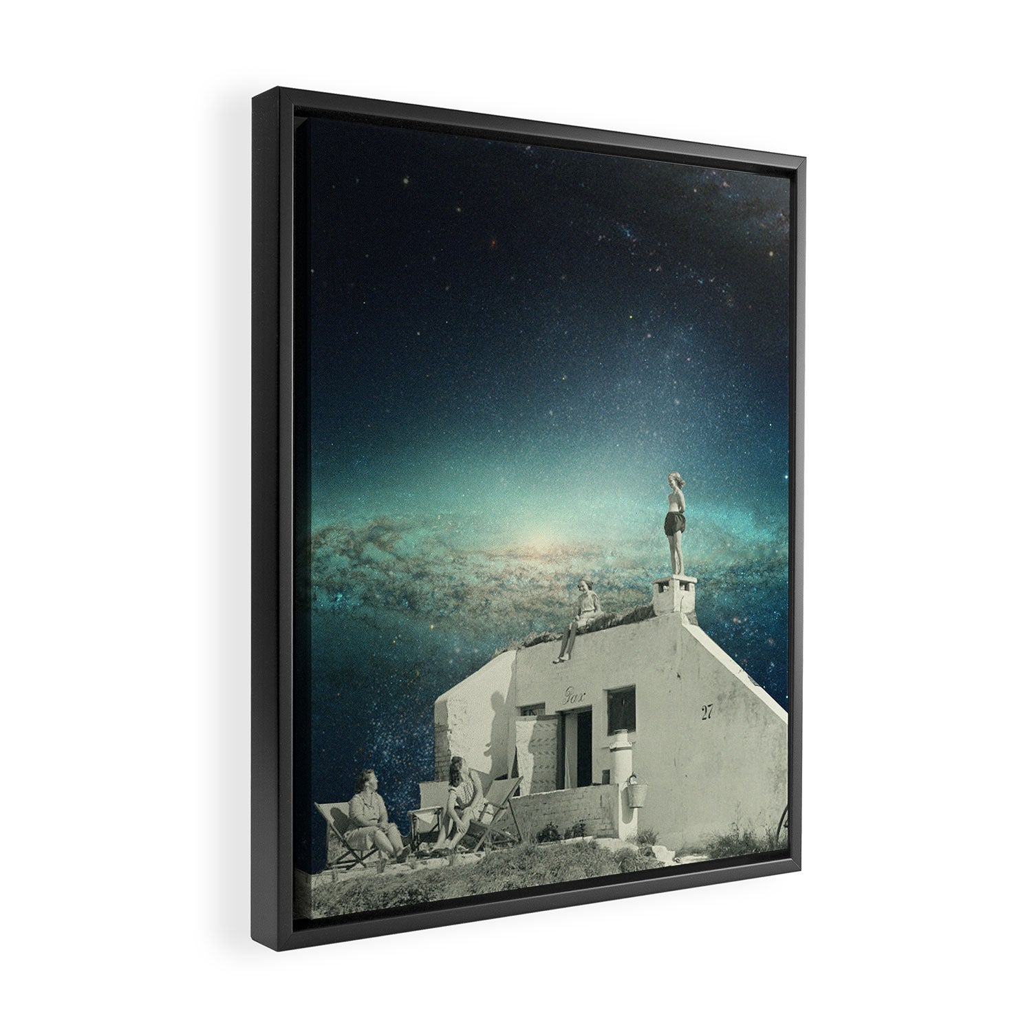 We Don't Belong Here Framed Canvas Print Gallery Image 2