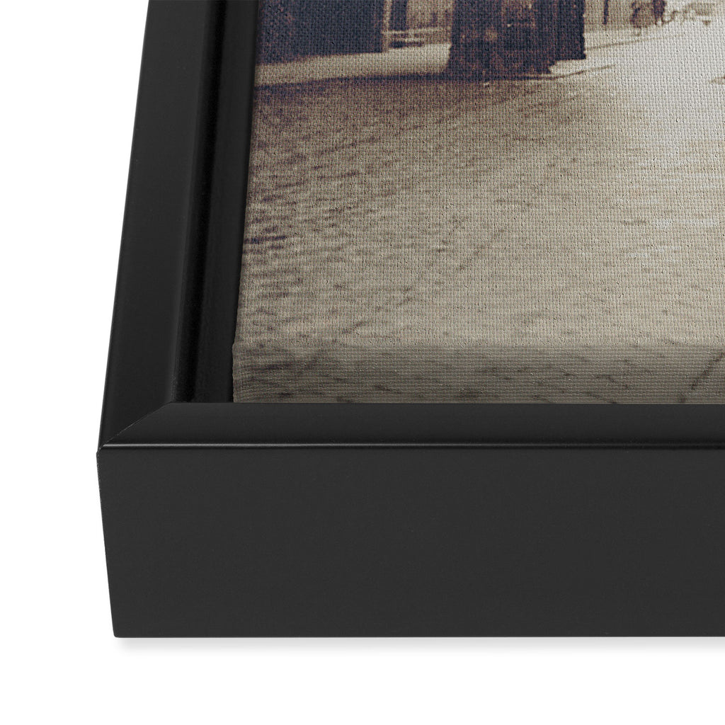 We met as Time Travellers Framed Canvas Print Gallery Image 3