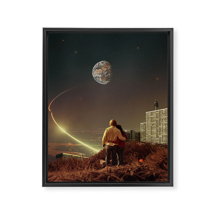 We Used To Live There, Too Framed Canvas Print Gallery Image 1