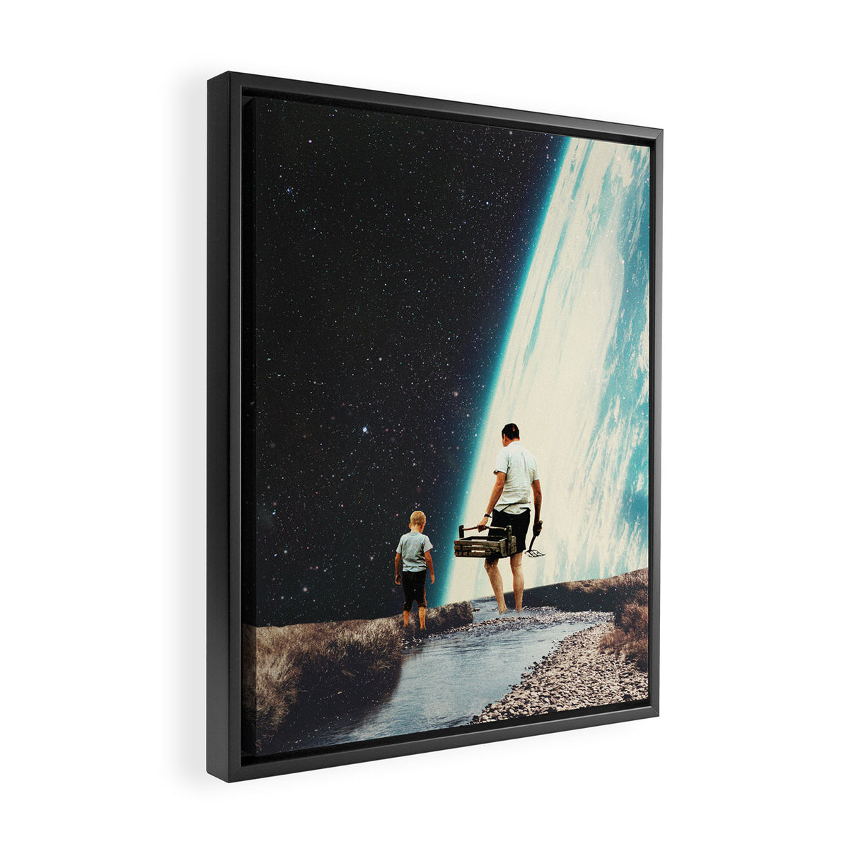 We will always Come Back here Framed Canvas Print Gallery Image 2