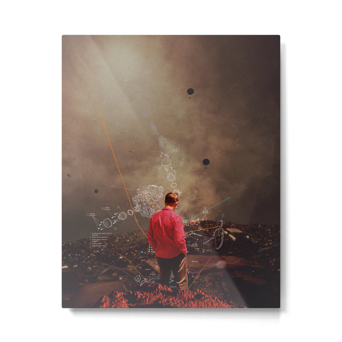 Weighing my Chances to Return Metal Print Gallery Image 1