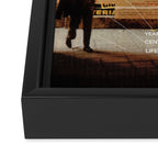 Welcome Back Framed Canvas Print Gallery Image 3