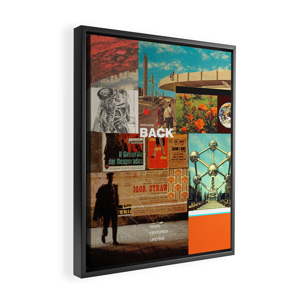Welcome Back Framed Canvas Print Gallery Image 2