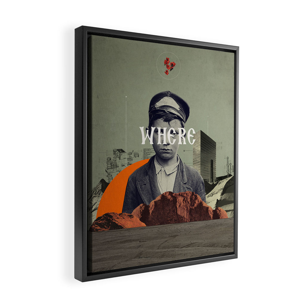 Where Framed Canvas Print Gallery Image 2