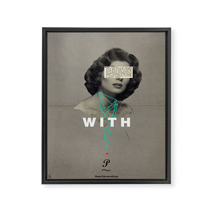 With You Framed Canvas Print Gallery Image 1