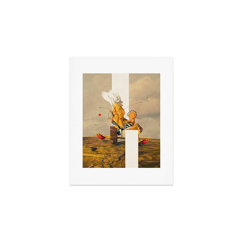 Yellow Echoes of Time Art Print Gallery Image 1