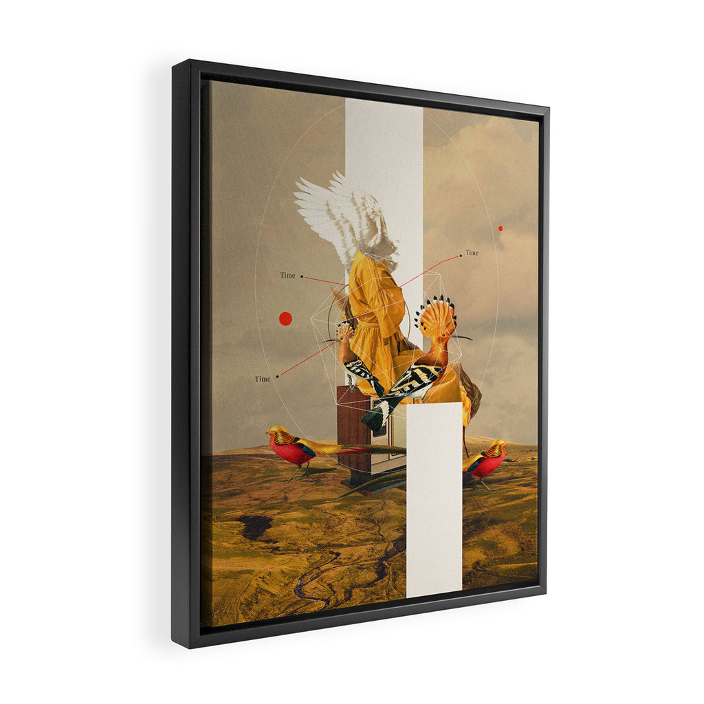 Yellow Echoes of Time Framed Canvas Print Gallery Image 2