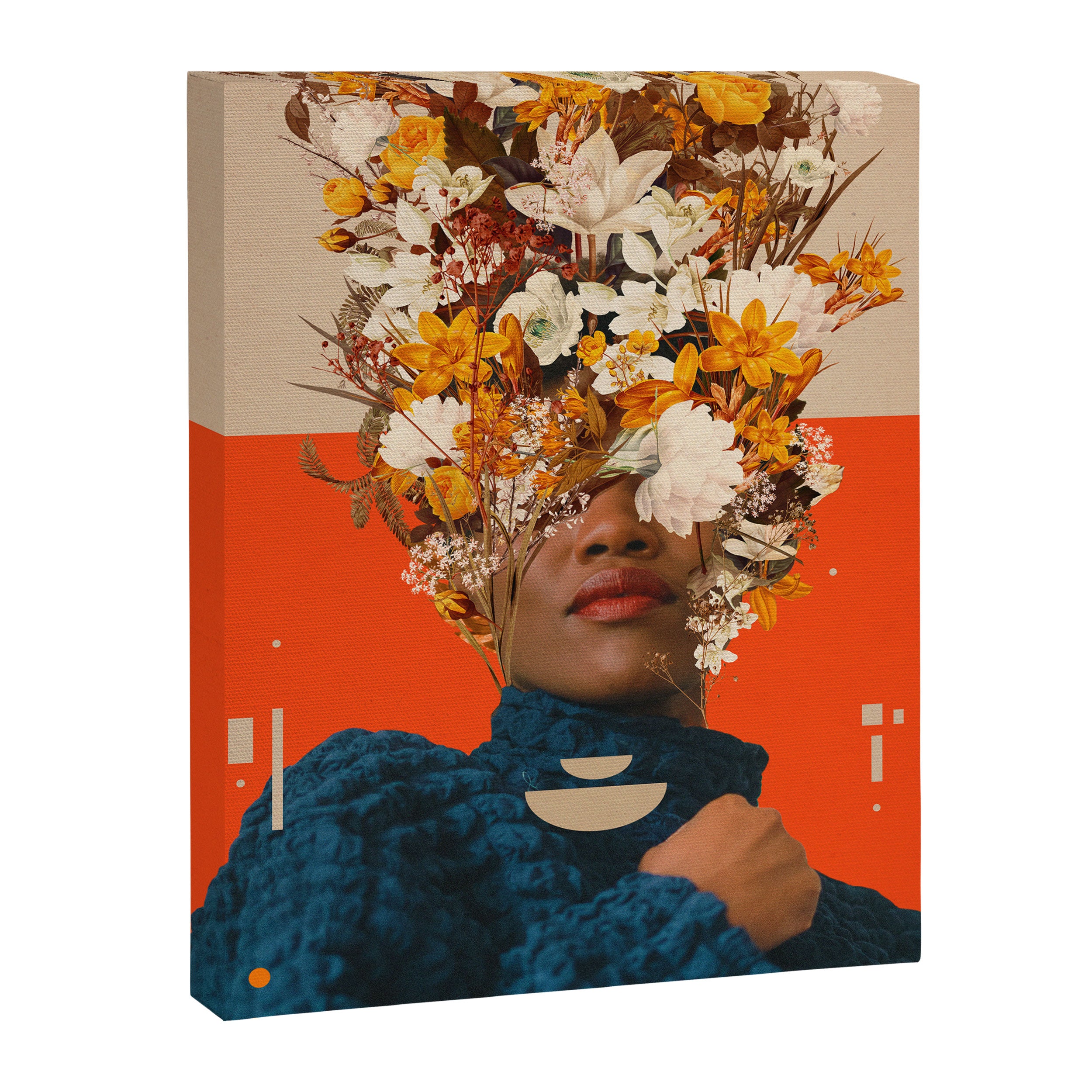 You are my Beige Orange Dreamfield Canvas Print Gallery Image 6