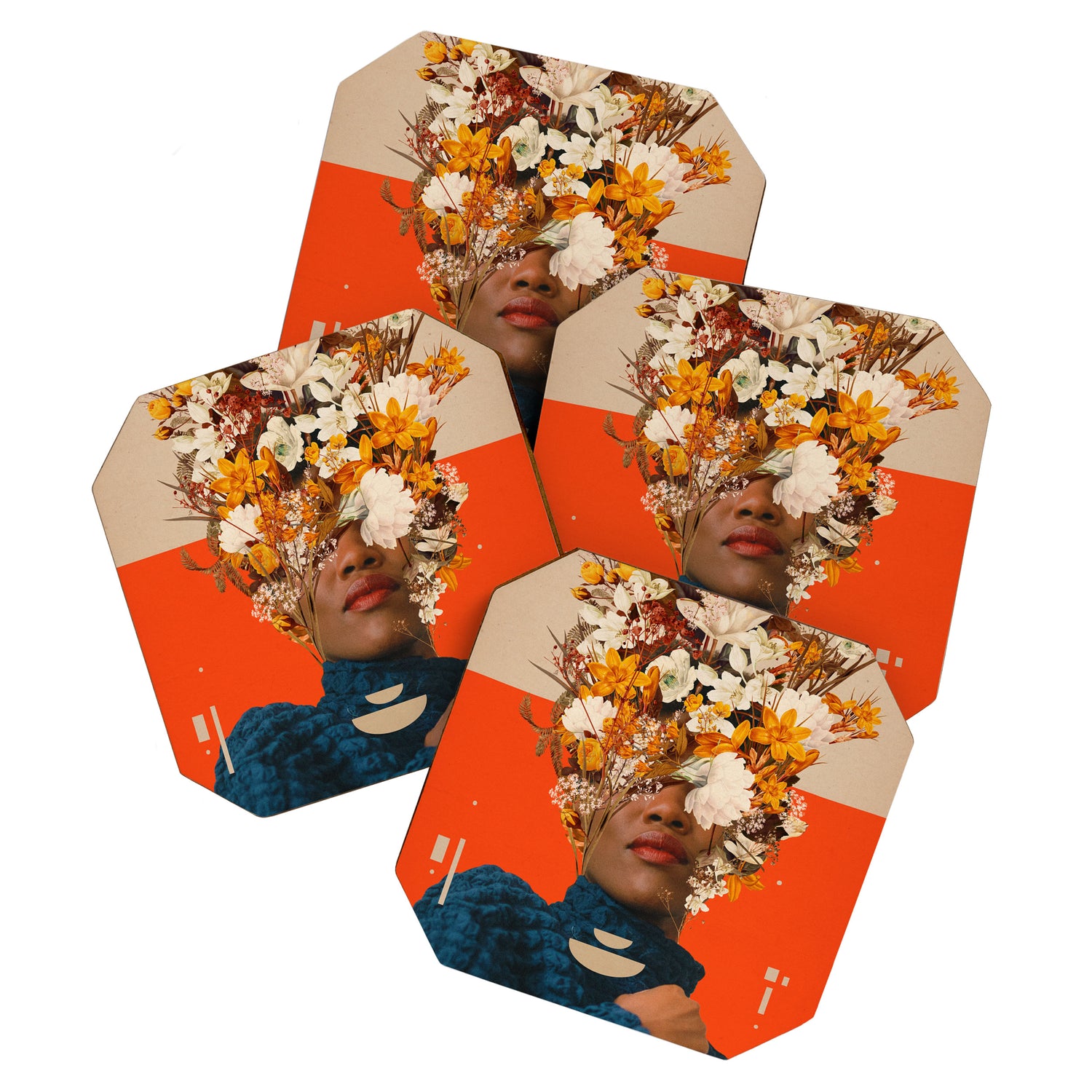 You are my Beige Orange Dreamfield Coaster Gallery Image 1