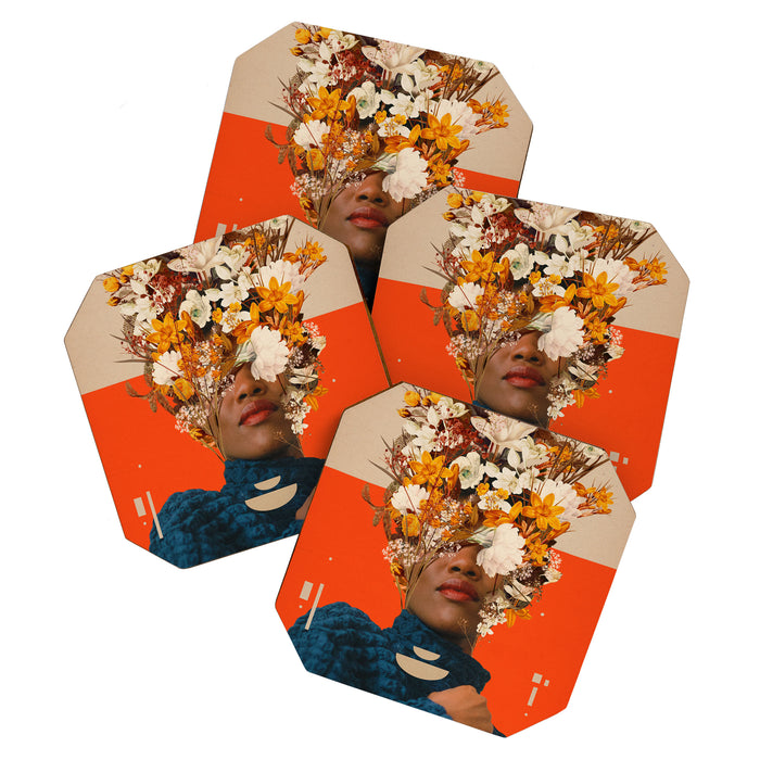 You are my Beige Orange Dreamfield Coaster Gallery Image 1