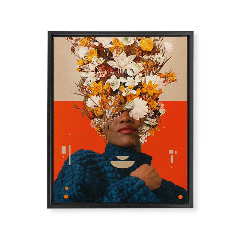 You are my Beige Orange Dreamfield Framed Canvas Print Gallery Image 6