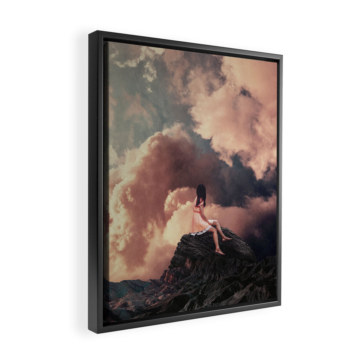 You came from the Clouds Framed Canvas Print Gallery Image 2