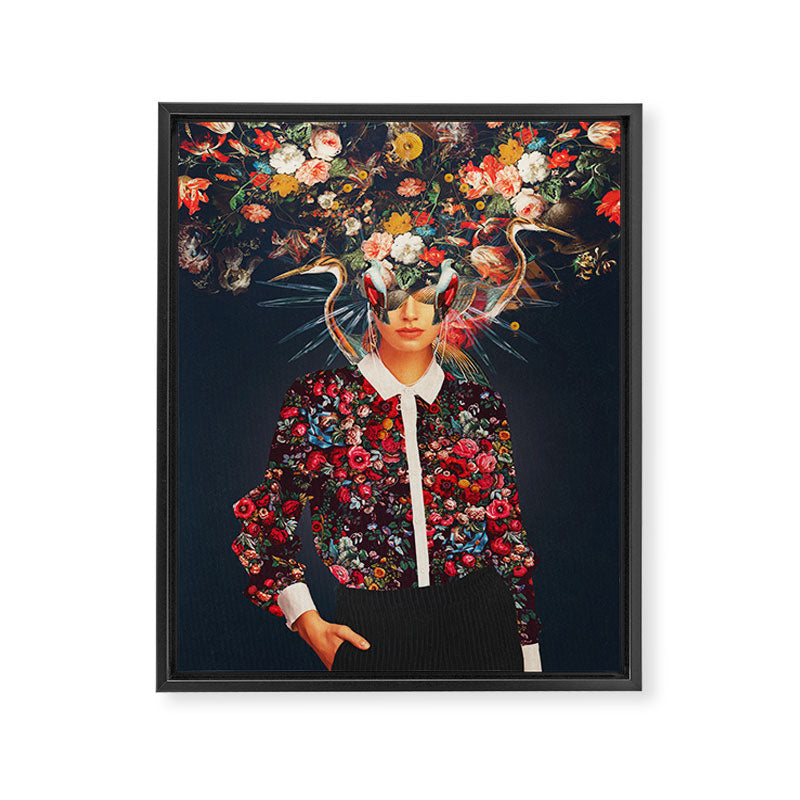 Your head was Full of Colours that had no names Framed Canvas Print Gallery Image 6