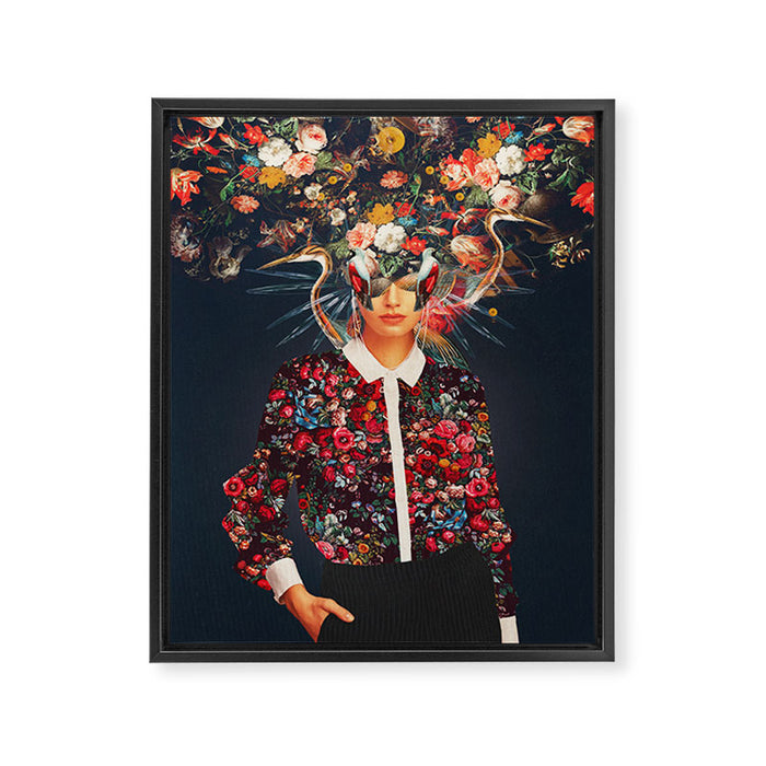 Your head was Full of Colours that had no names Framed Canvas Print Gallery Image 1