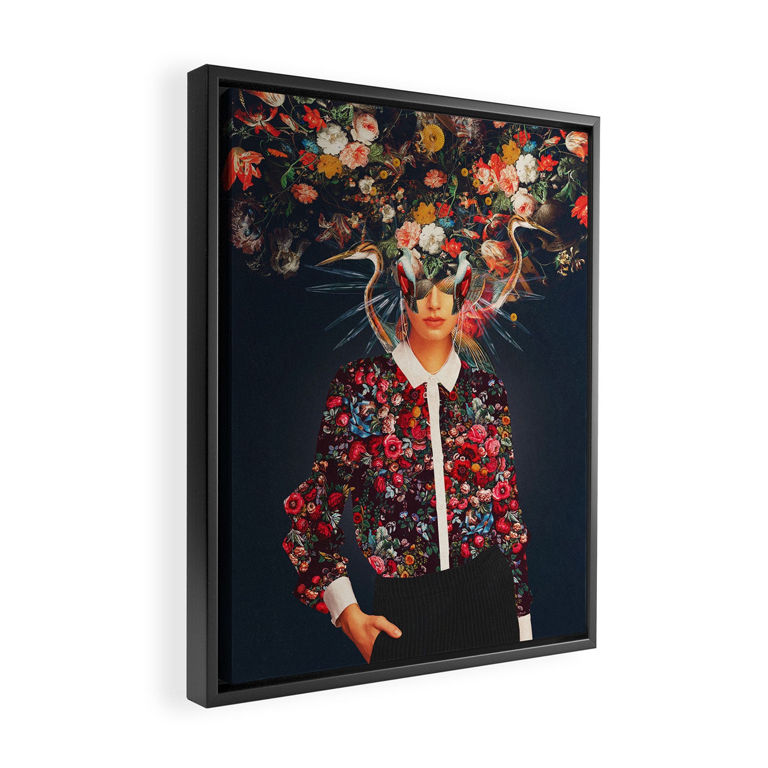Your head was Full of Colours that had no names Framed Canvas Print Gallery Image 2