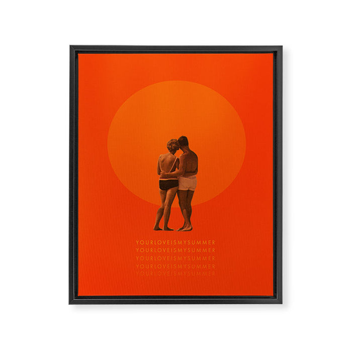 Your love is my Summer Framed Canvas Print Gallery Image 1
