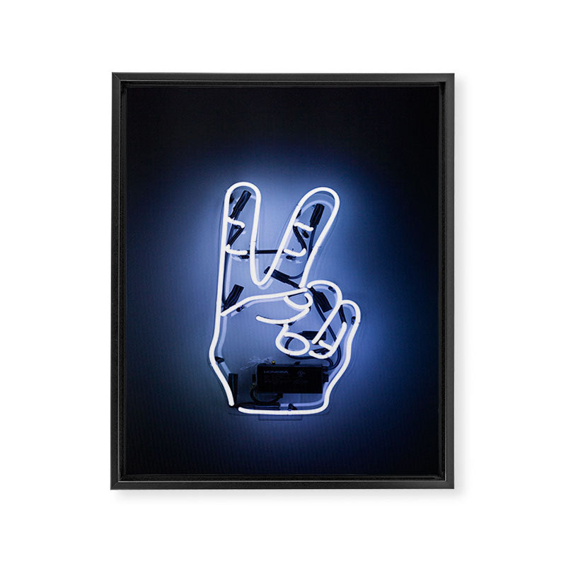 neon piece Framed Canvas Print Gallery Image 6