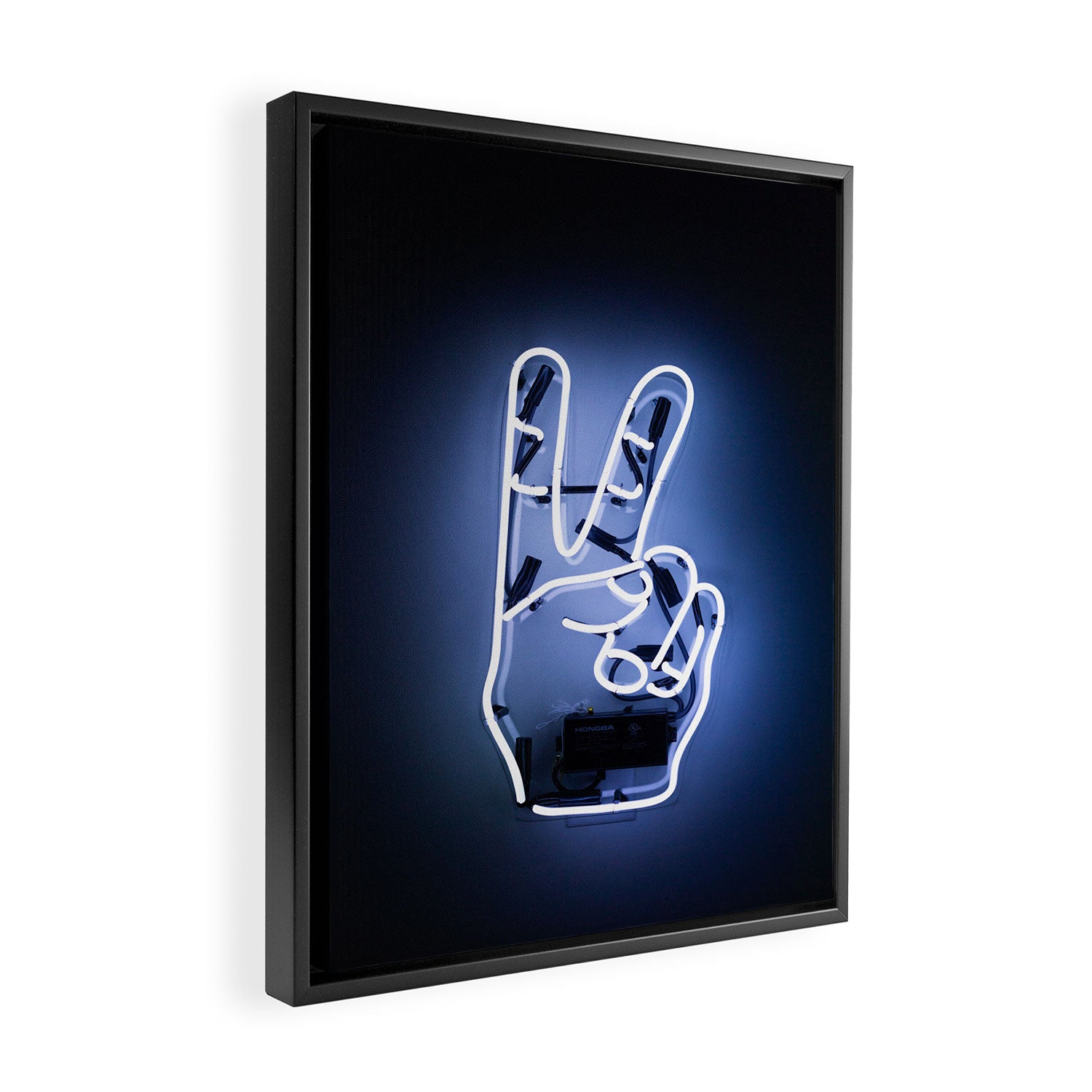 neon piece Framed Canvas Print Gallery Image 2