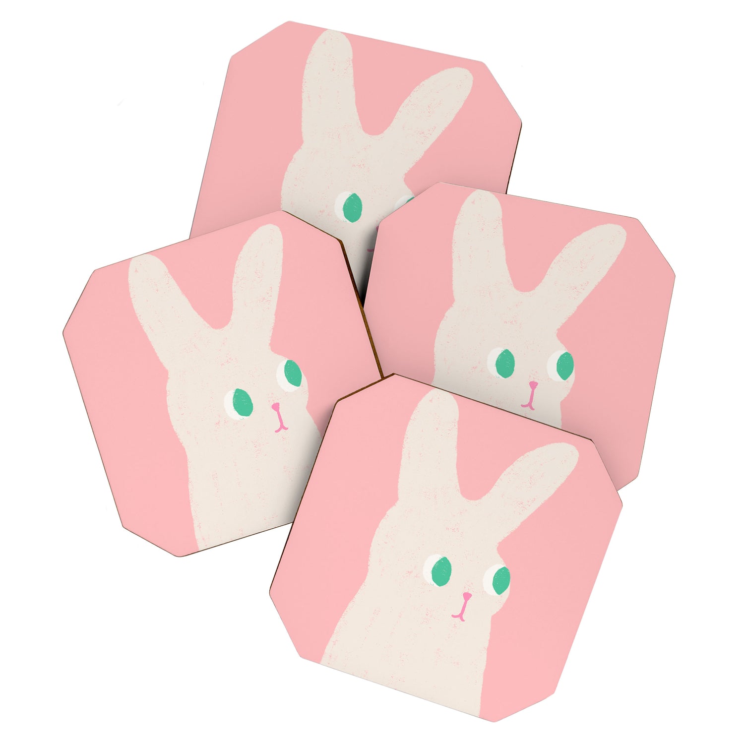 Bunny x Pink Coaster Gallery Image 1