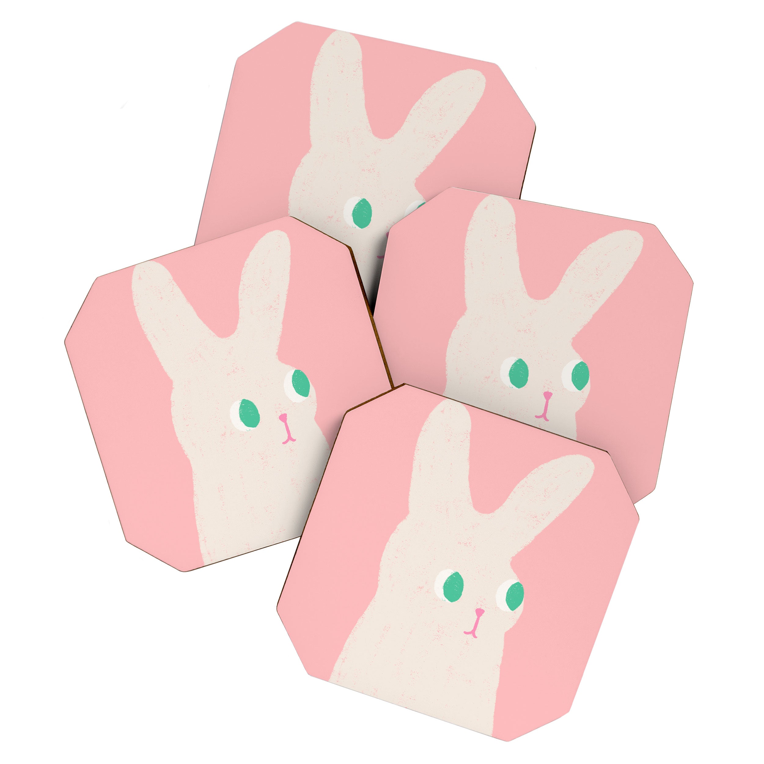 Bunny x Pink Coaster Gallery Image 1