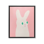 Bunny x Pink Framed Canvas Print Gallery Image 6