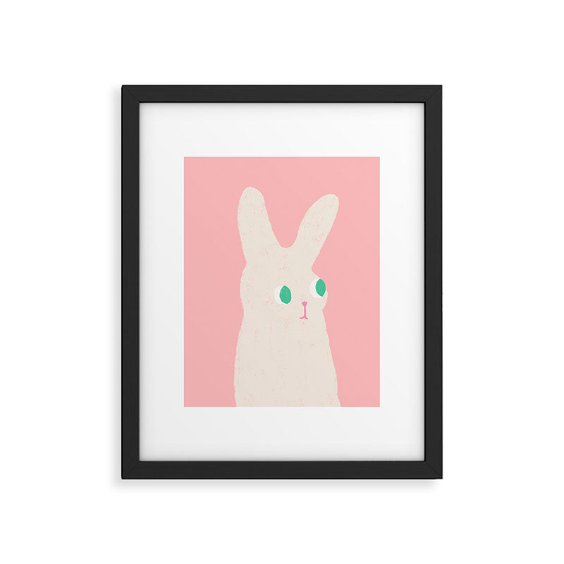 Bunny x Pink Framed Art Print Gallery Image 5