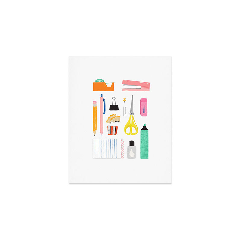 Office Supplies Art Print Gallery Image 1