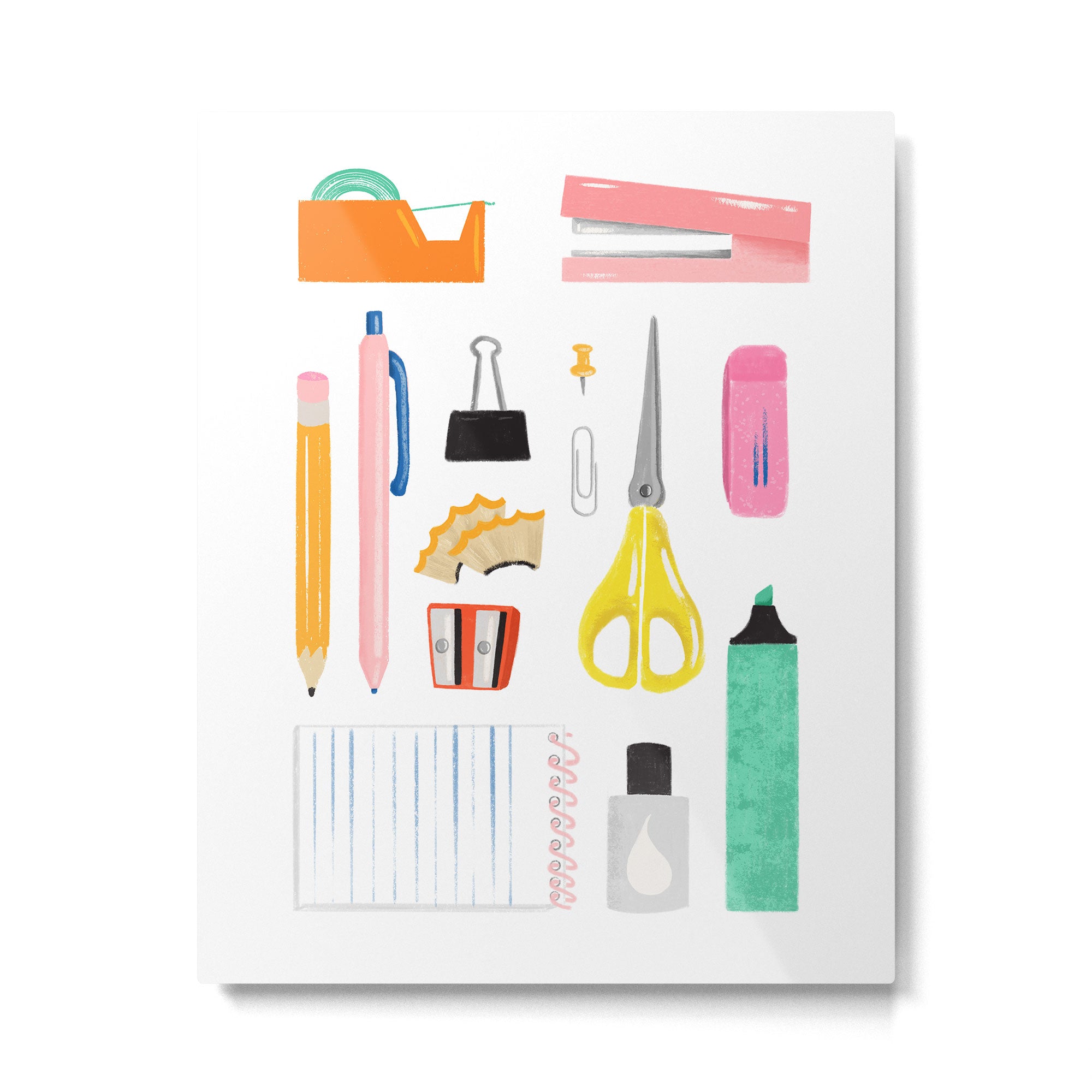 Office Supplies Metal Print Gallery Image 4