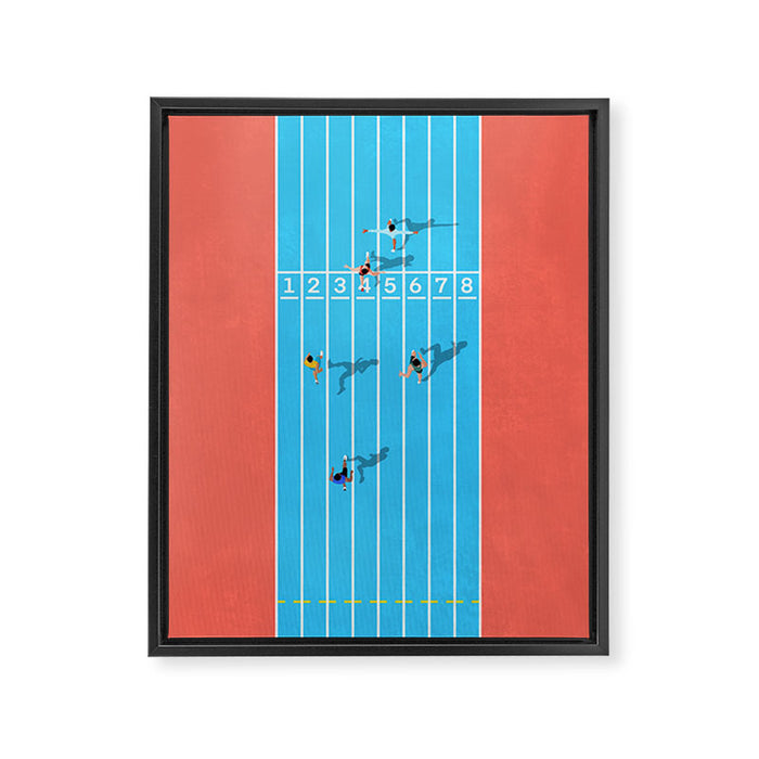 100m  Framed Canvas Print Gallery Image 1