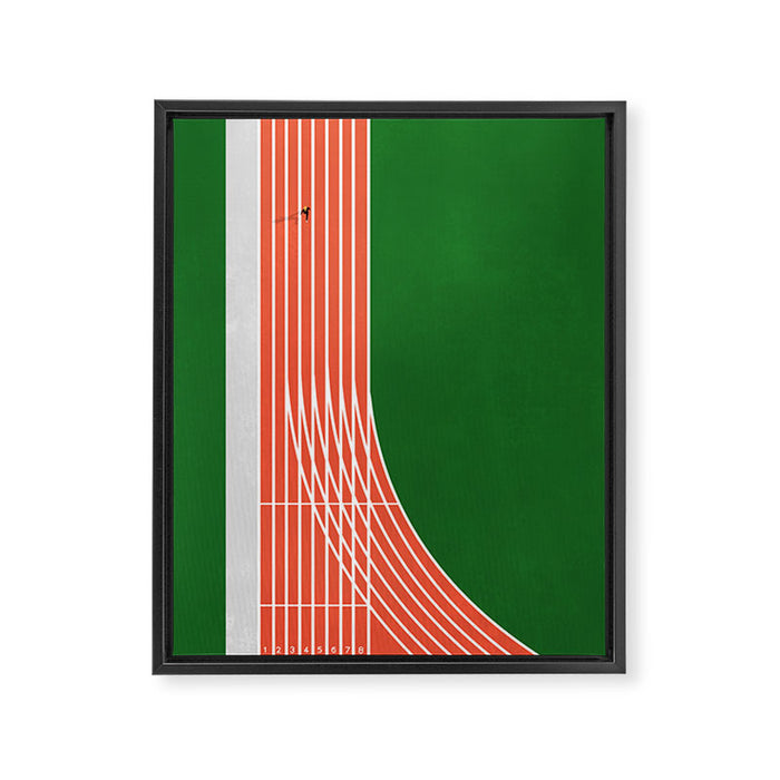 Athletics | Runner  Framed Canvas Print Gallery Image 1
