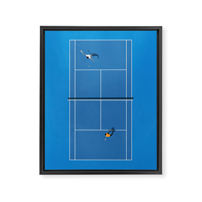 Australian Open Grand Slam | Blue Tennis Court  Framed Canvas Print Gallery Image 1