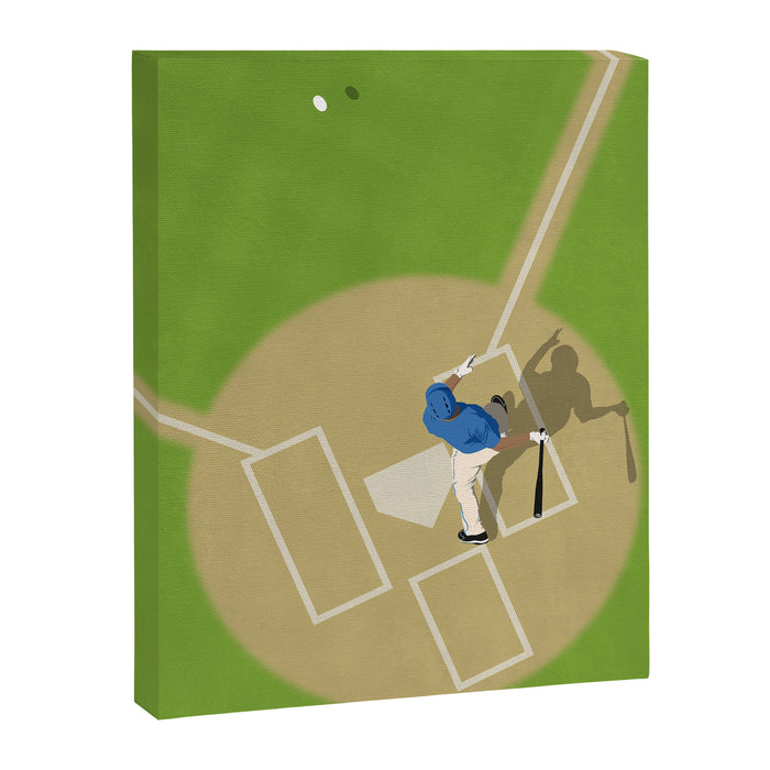 Baseball Player From Above  Canvas Print Gallery Image 1