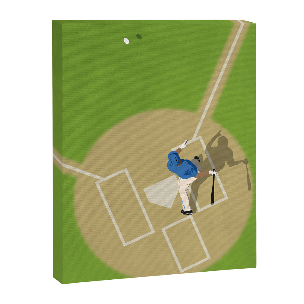 Baseball Player From Above  Canvas Print Gallery Image 6