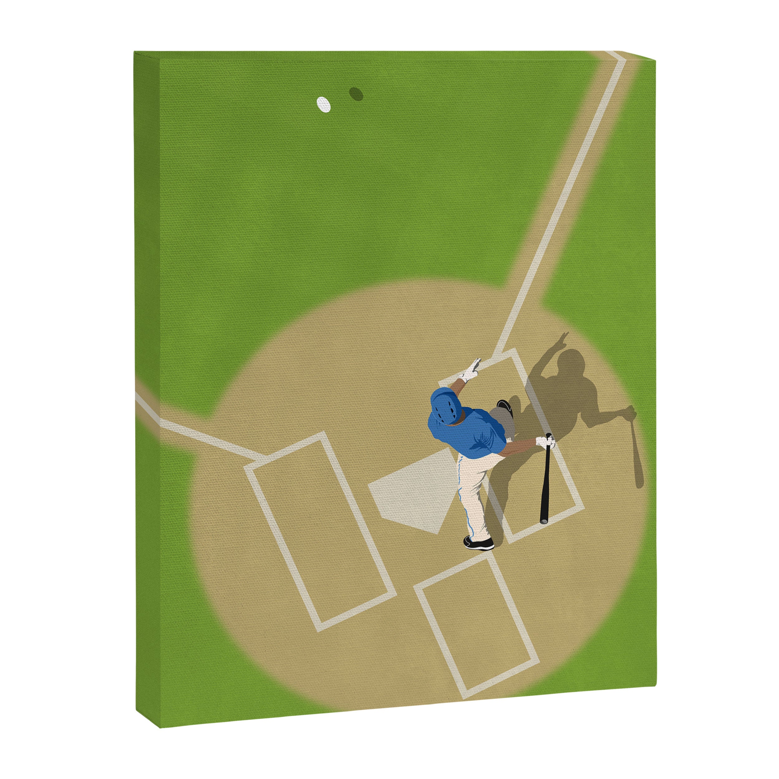 Baseball Player From Above  Canvas Print Gallery Image 6