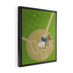 Baseball Player From Above  Framed Canvas Print Gallery Image 2