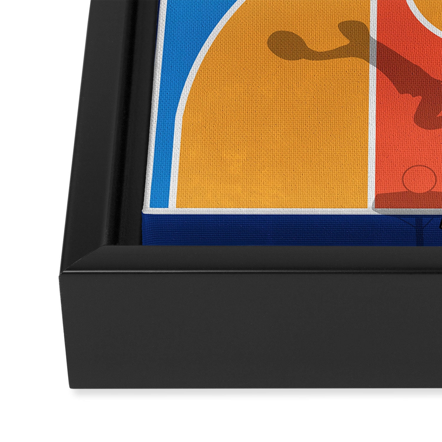 Basketball Colors | Street Court  Framed Canvas Print Gallery Image 3