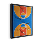 Basketball Colors | Street Court  Framed Canvas Print Gallery Image 2