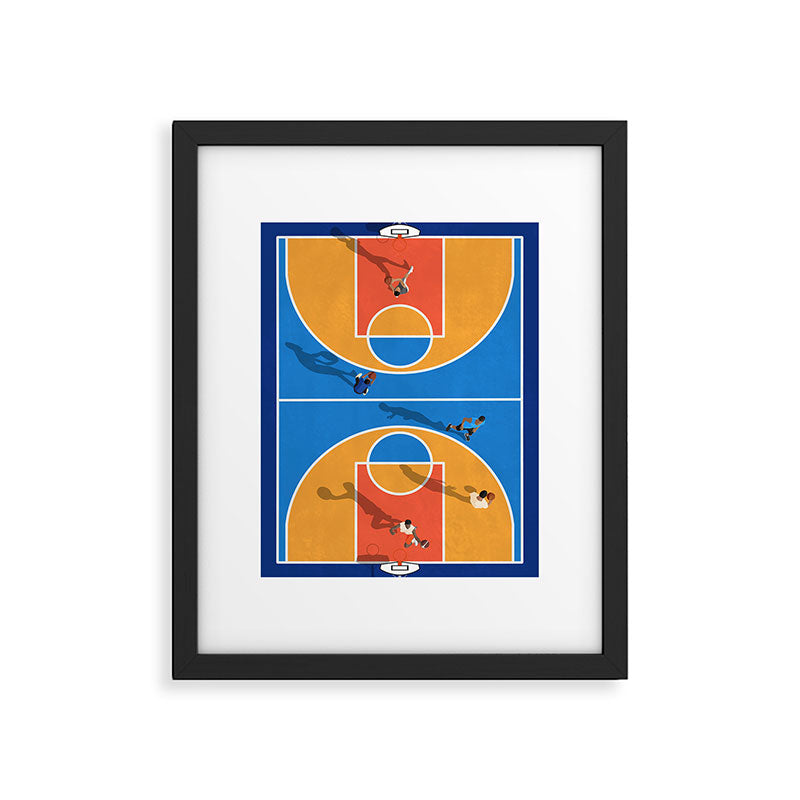 Basketball Colors | Street Court  Framed Art Print Gallery Image 5
