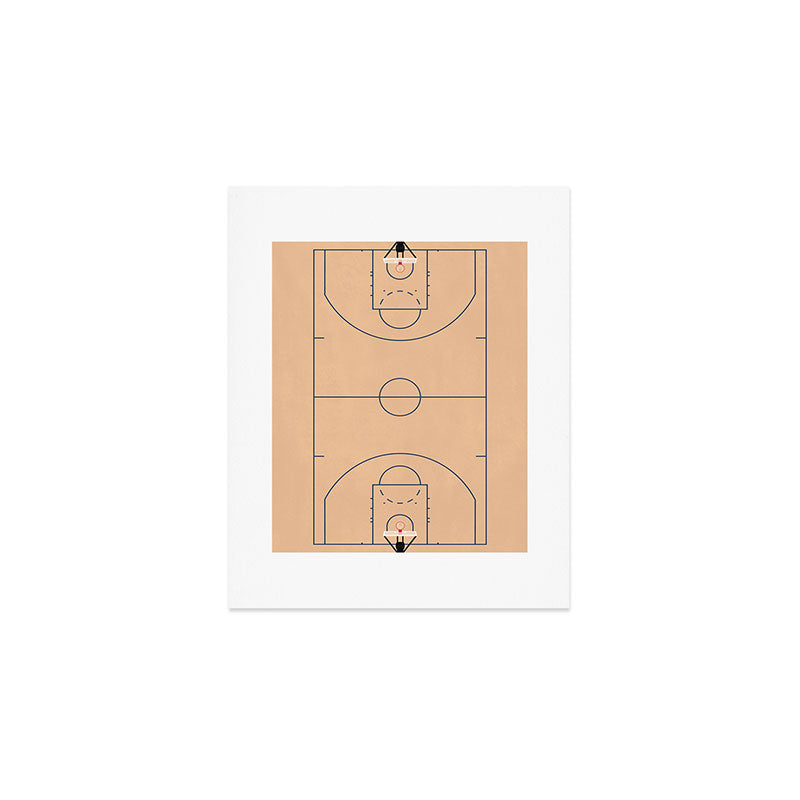Basketball Court  Art Print Gallery Image 1