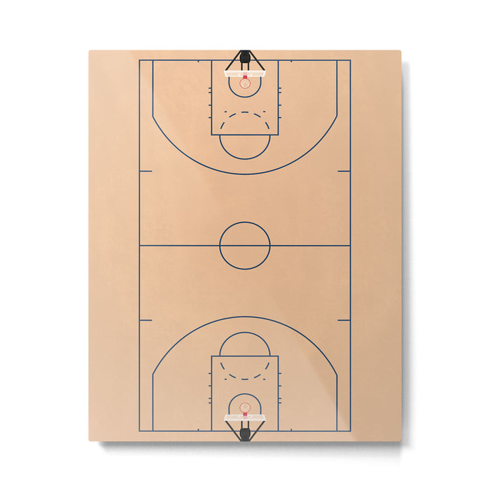 Basketball Court  Metal Print Gallery Image 1
