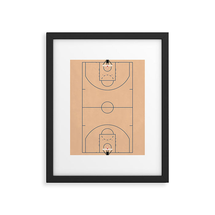 Basketball Court  Framed Art Print Gallery Image 1