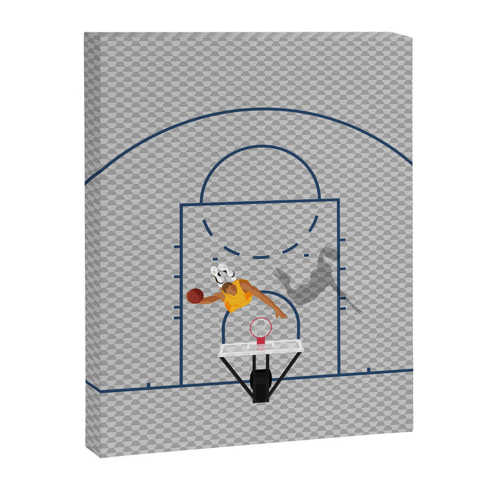 Dunkers | Basketball Court  Canvas Print Gallery Image 1
