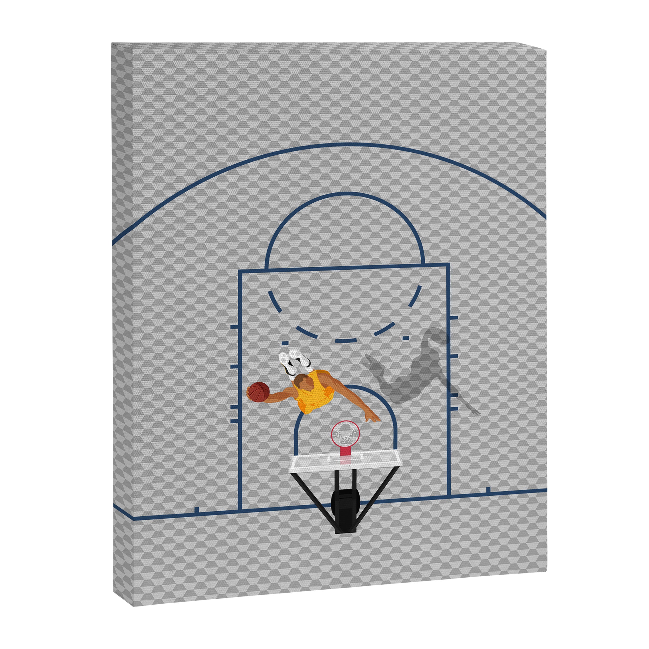 Dunkers | Basketball Court  Canvas Print Gallery Image 6