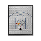 Dunkers | Basketball Court  Framed Canvas Print Gallery Image 6