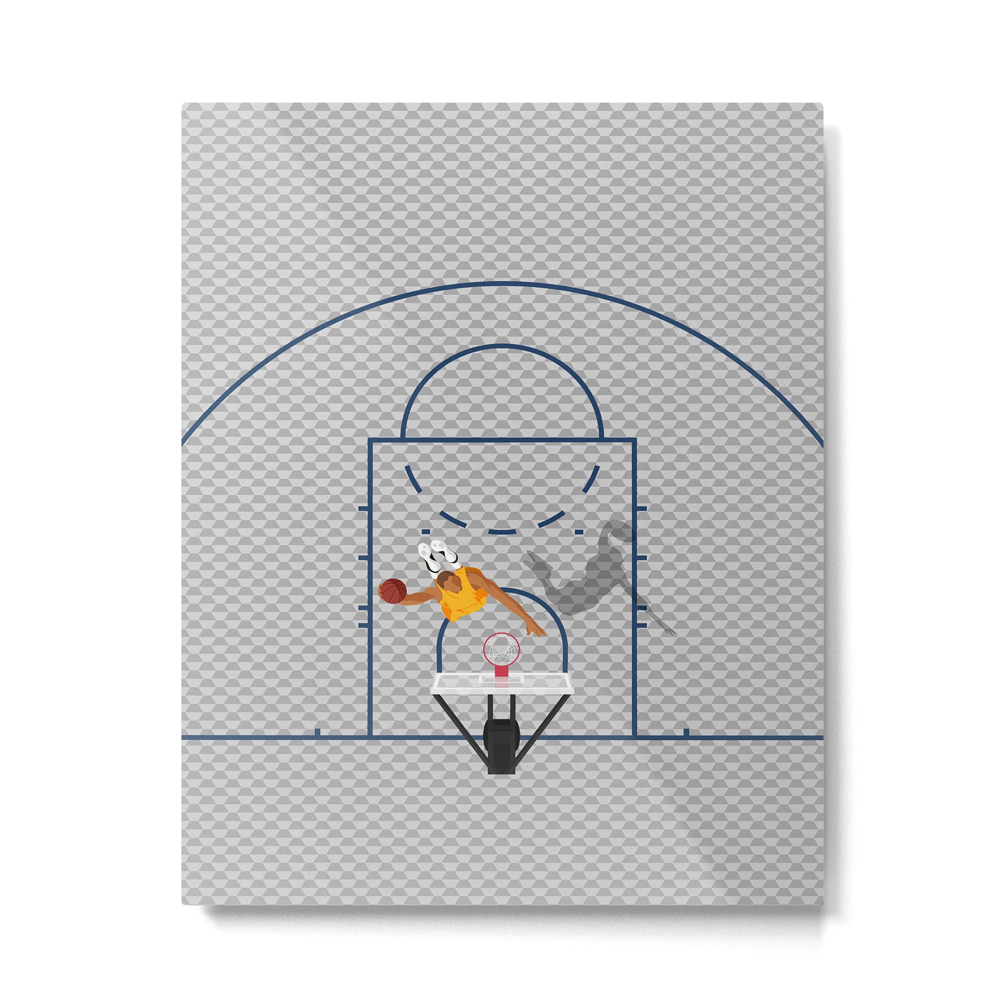 Dunkers | Basketball Court  Metal Print Gallery Image 4